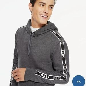 Aeropostale Men Grey Hoodie Size M